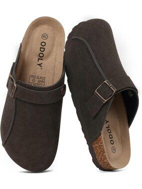 Comfortable Genuine Suede Clogs for Women & Men | Cork Footbed Potato Shoes